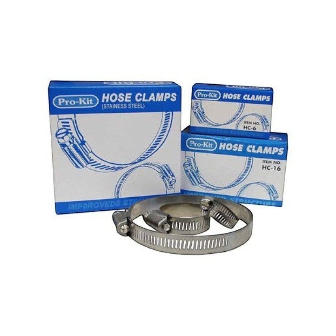 PROKIT HOSE CLAMP HC58 12.7MM X 84-108MM (3 5/16''-4 1/4) Perforated
