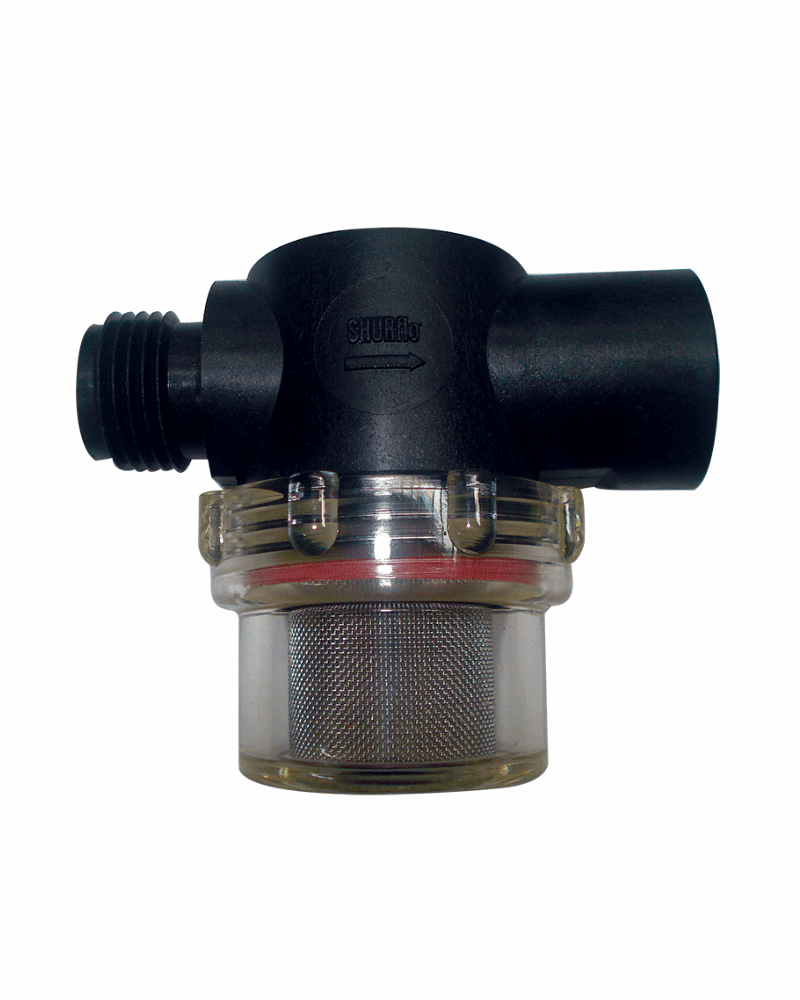 Shurflo Twist Filter 1/2" thread inlet/outlet