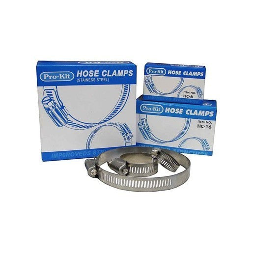 Auzpro Pro-Kit stainless steel hose clamp assortment set with various sizes and blue storage boxes
