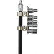 PK Tool PT30250 6pc 1/4” DR 500mm METRIC FLEXIBLE SHAFT SOCKET DRIVER SET