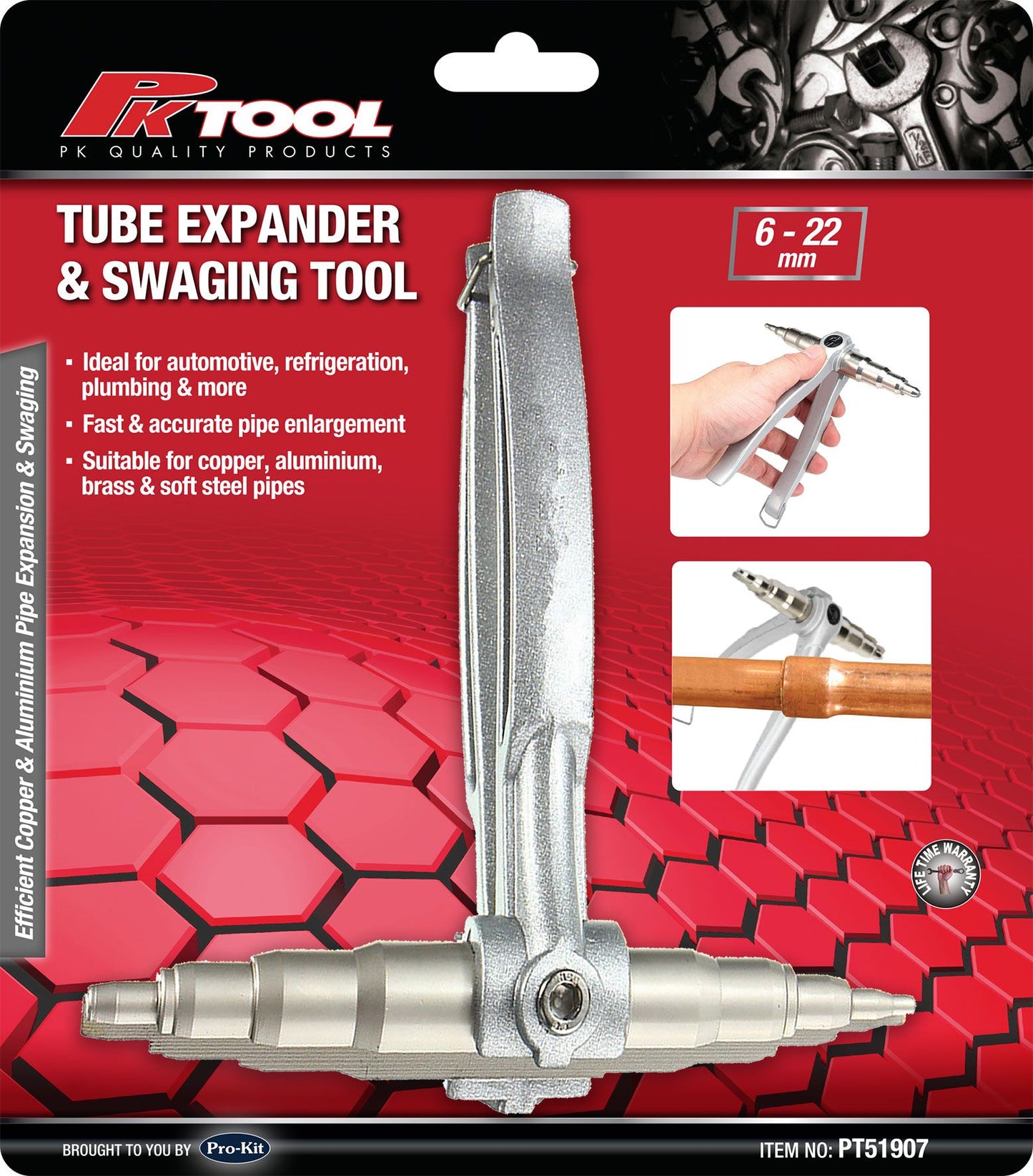 6 to 22mm TUBE EXPANDER & SWAGING TOOL