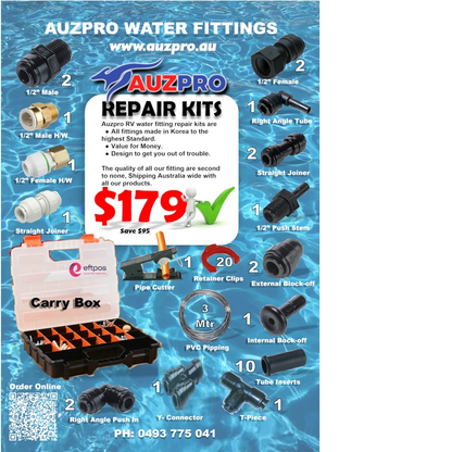 Auzpro DMfit 51 Piece Water fitting Repair Kit