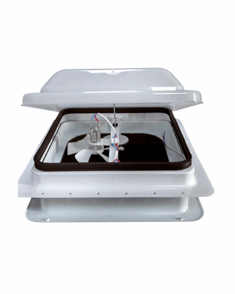 COAST RV 14x14 White Wind-up Roof Vent