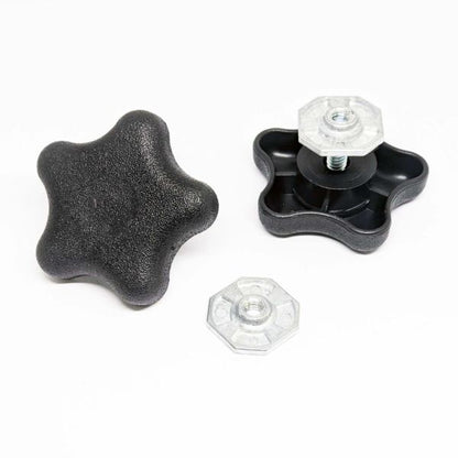 Carefree Black Locking Knob w/nut- Pair