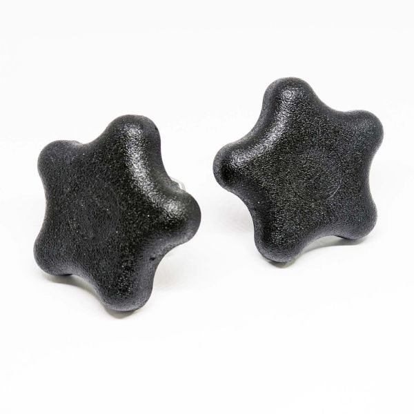 Carefree Black Locking Knob w/nut- Pair