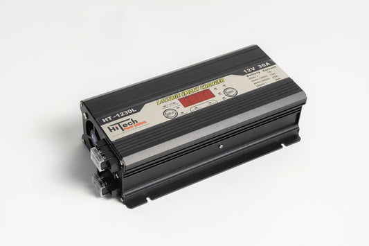 HiTECH HT1230L 30A 12V LiFePO4 & AGM Smart Battery Charger for Caravans & RV
