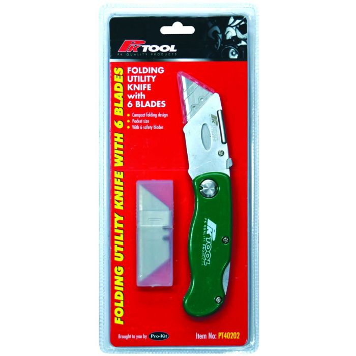 FOLDING KNIFE with 6 EXTRA BLADES