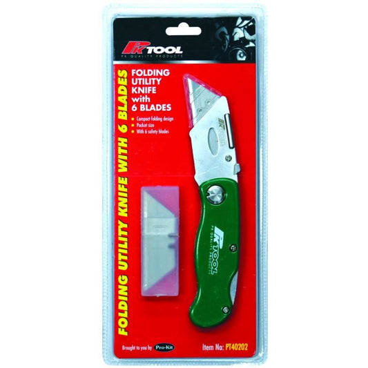 FOLDING KNIFE with 6 EXTRA BLADES