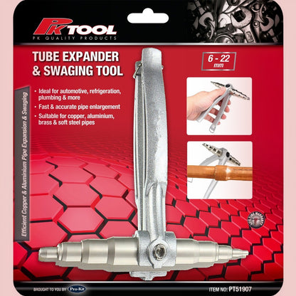 PK Tool PT51907 6 to 22mm TUBE EXPANDER & SWAGING TOOL